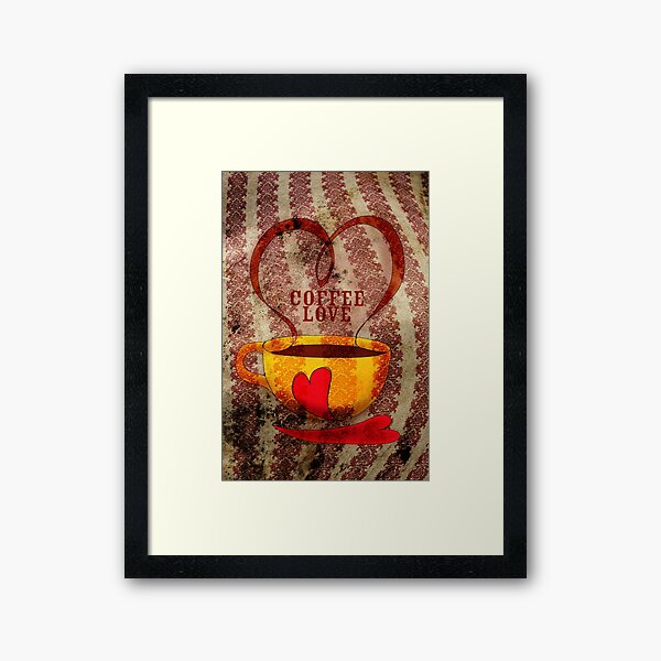 What my Coffee says to me - November 27, 2012 Framed Art Print