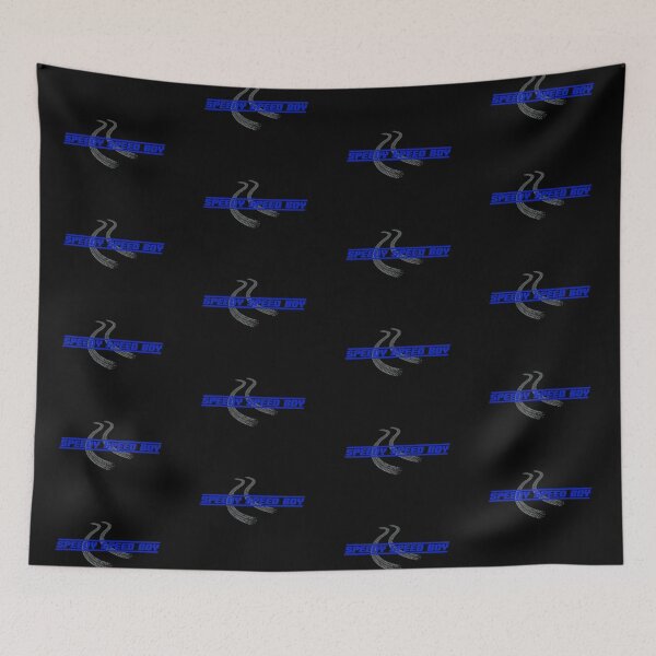 Item preview, Anime Tire Tracks & Lyrics! Design #2-Blue (on Black) designed and sold by epinkb.