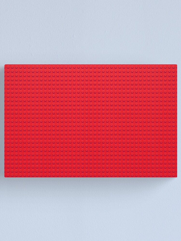 Building Block Brick Texture Red Canvas Print By Graphix Redbubble - roblox brick texture codes