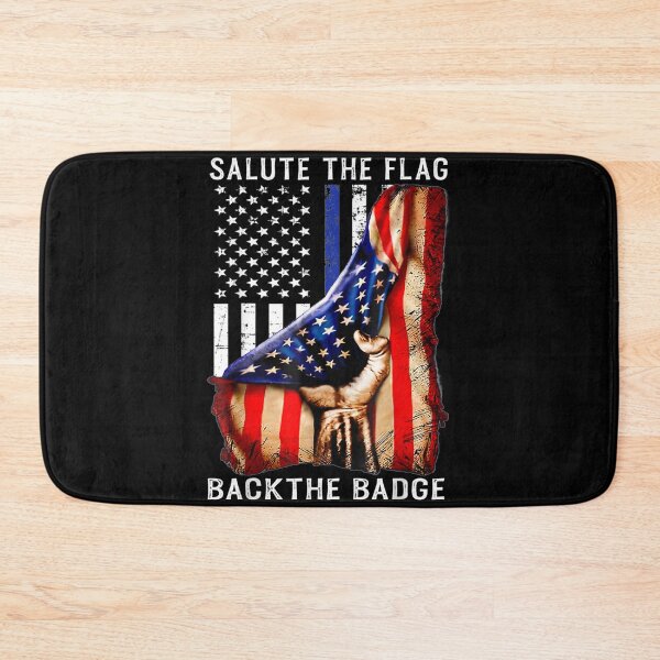 Item preview, Salute the flag Back The Badge T- Flag Police Hand Gift designed and sold by FrenemiesShop.