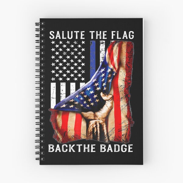 Item preview, Salute the flag Back The Badge T- Flag Police Hand Gift designed and sold by FrenemiesShop.