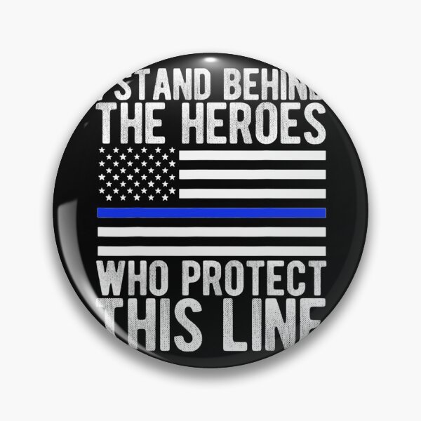 Item preview, Thin Blue Line Flag - Police Hero Law Enforcement Support designed and sold by FrenemiesShop.