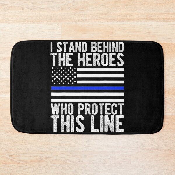 Item preview, Thin Blue Line Flag - Police Hero Law Enforcement Support designed and sold by FrenemiesShop.