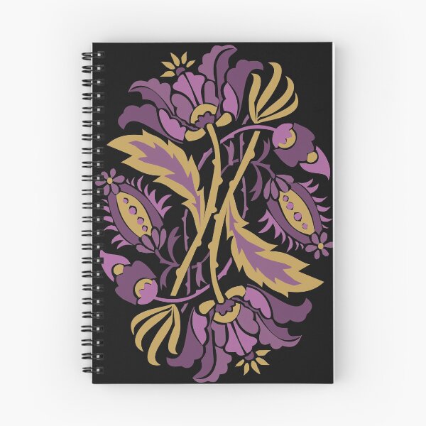 Item preview, Decorative Floral Design in Purple and Gold designed and sold by Hether McCuistion.