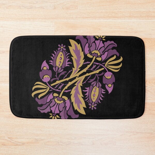 Item preview, Decorative Floral Design in Purple and Gold designed and sold by Hether McCuistion.