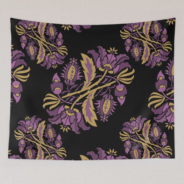 Item preview, Decorative Floral Design in Purple and Gold designed and sold by Hether McCuistion.