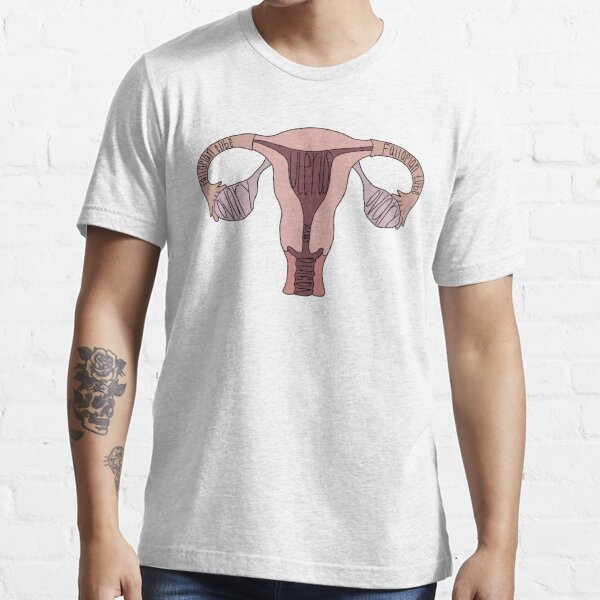 Labeled Female Reproductive System Anatomy T Shirt For Sale By
