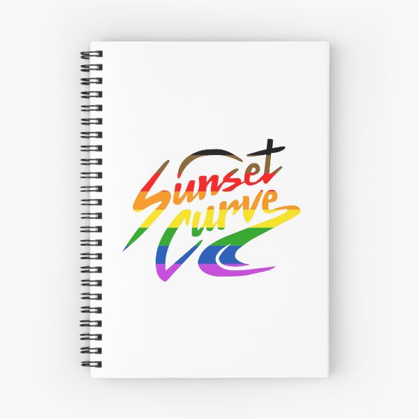 Item preview, lgbt flag sunset curve logo designed and sold by jatphantoms.