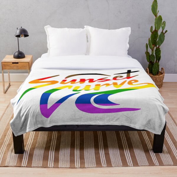 Item preview, lgbt flag sunset curve logo designed and sold by jatphantoms.