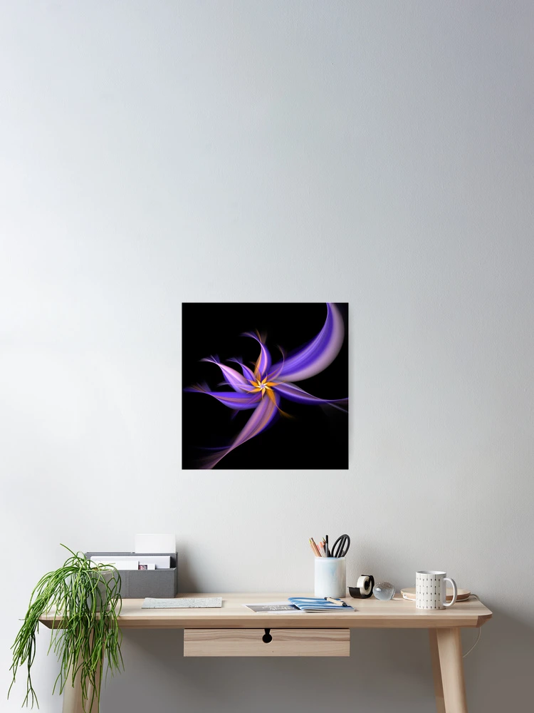 Thumbnail 2 of 3, Poster, Dancing Flower Fractal designed and sold by InceptionDesign.