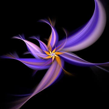 Artwork thumbnail, Dancing Flower Fractal by InceptionDesign