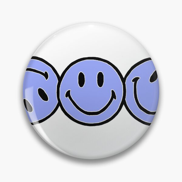 Item preview, Blue smiley face trio designed and sold by Delaneyjc.