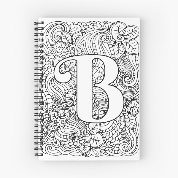 Item preview, Adult Coloring Page Monogram Letter B designed and sold by MamaSweetea.
