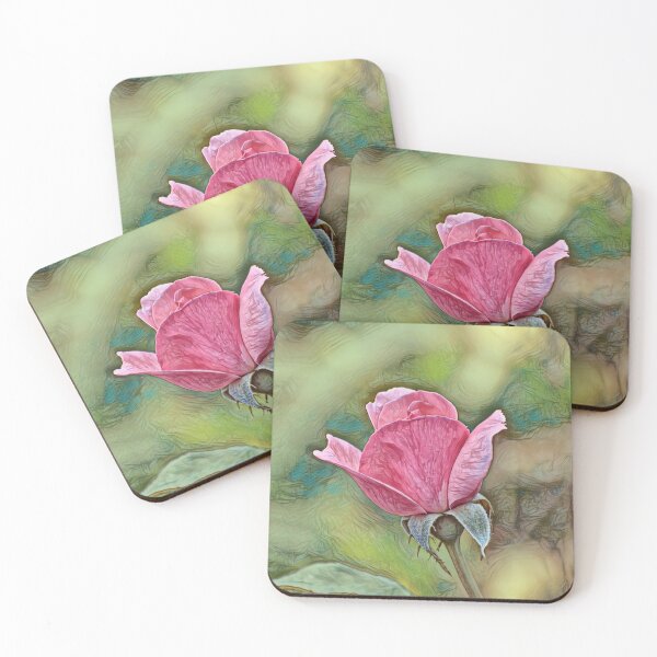 Item preview, Delightful Pink Rose Bud designed and sold by ReneeKennedy.
