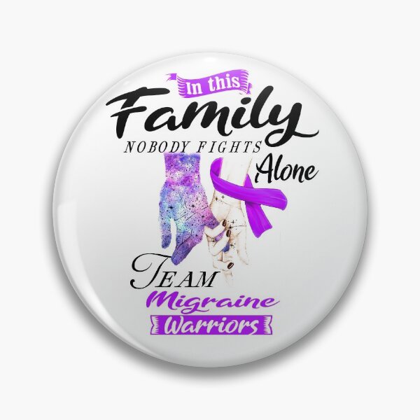 Item preview, In This Family No One Fights Alone Team Migraine Warrior designed and sold by deputylove.