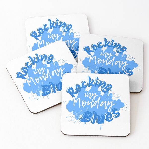 Item preview, Rocking my Monday Blues Positive Vibes Only-Funny Quotes designed and sold by Mary Maple.