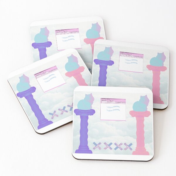 Offline Memes Online Dreams Coasters (Set of 4)