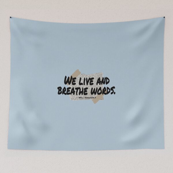 Item preview, We live and breathe words designed and sold by thewhalewhaley.