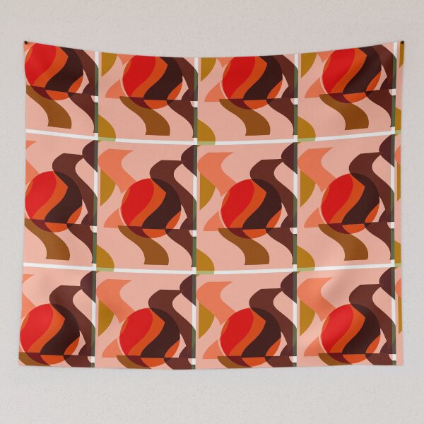 Item preview, Modern abstract sunset illustration designed and sold by BlochHauss.