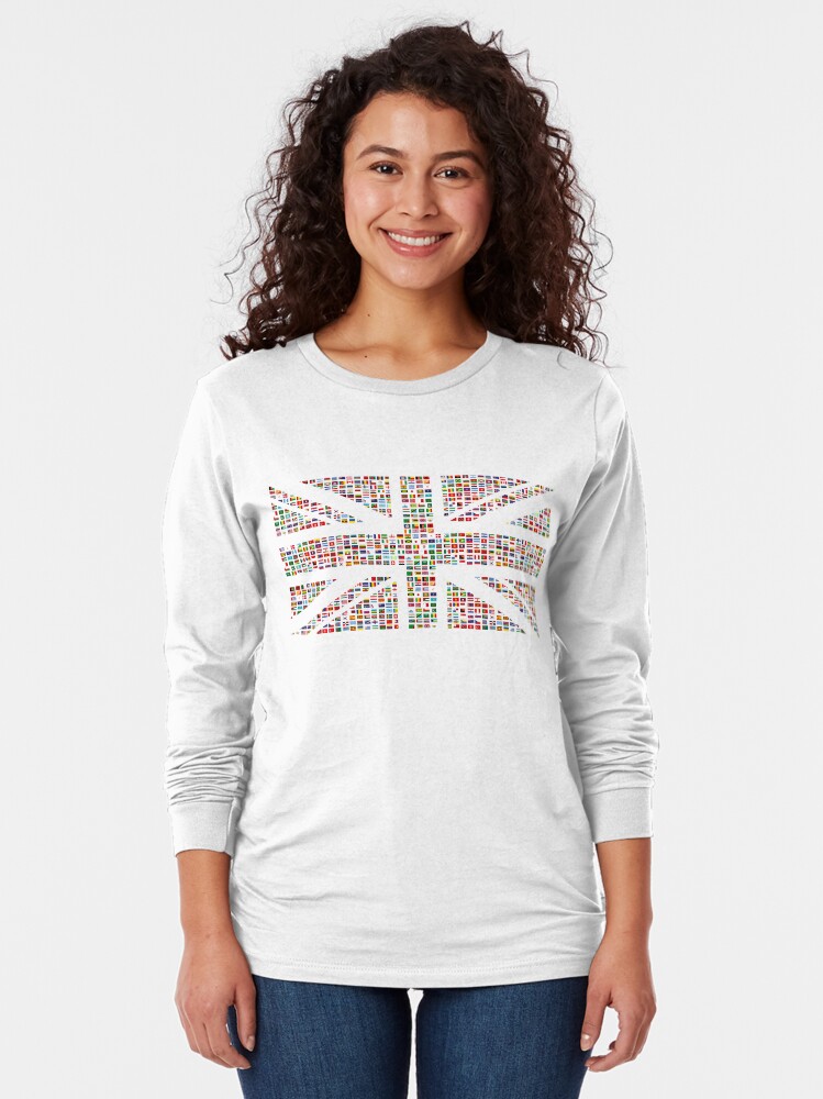 Thumbnail 2 of 5, Long Sleeve T-Shirt, Union Hack designed and sold by globalised.