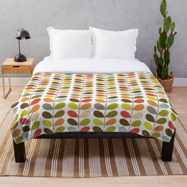 orla kiely multi stem Throw Blanket