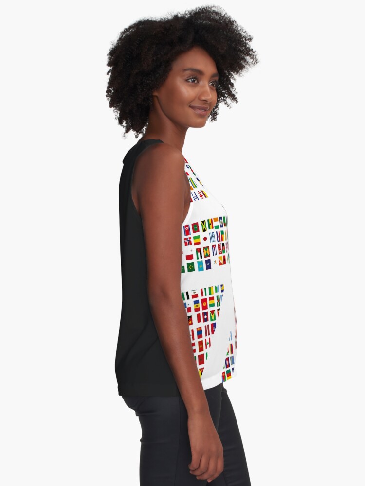 Thumbnail 2 of 6, Sleeveless Top, Union Hack designed and sold by globalised.