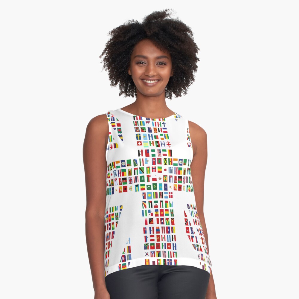 Item preview, Sleeveless Top designed and sold by globalised.