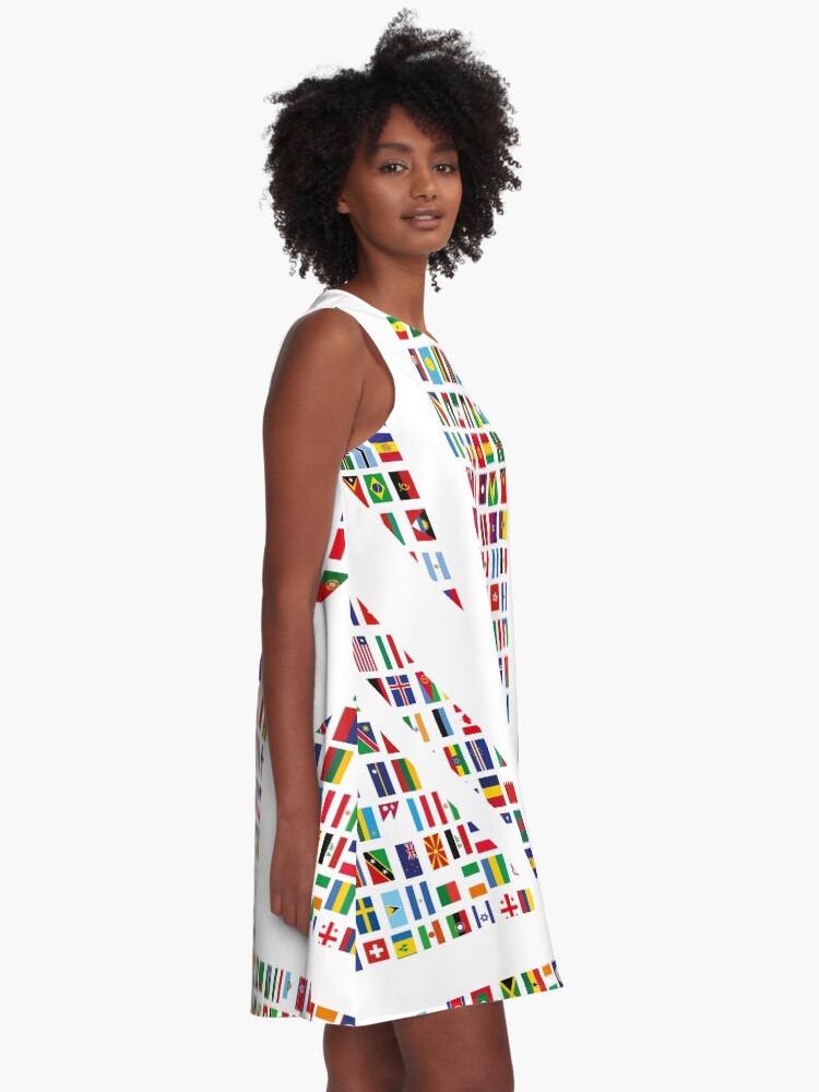 Thumbnail 2 of 4, A-Line Dress, Union Hack designed and sold by globalised.