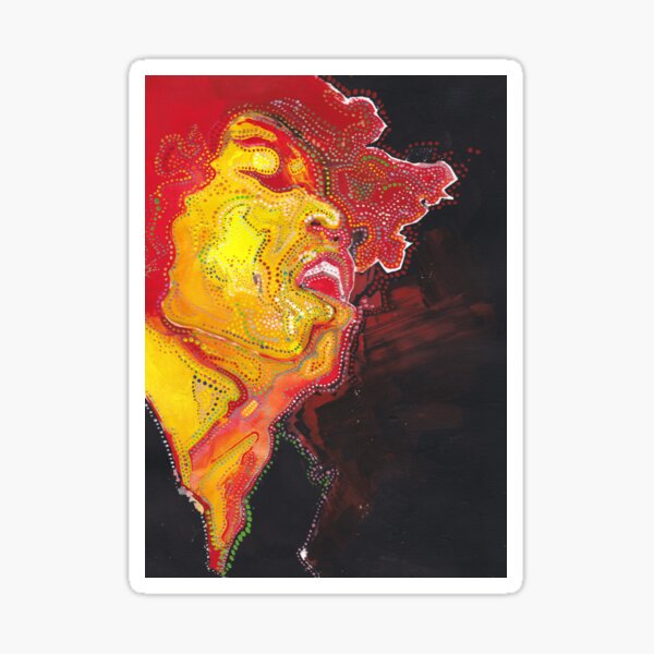Jimi Hendrix : Ladyland électrique Sticker