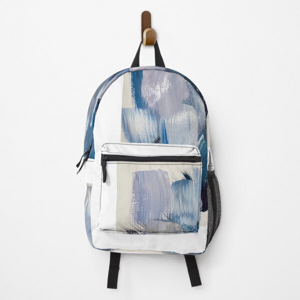 Item preview, Blue Silver Brushstrokes  designed and sold by Denaliartstudio.