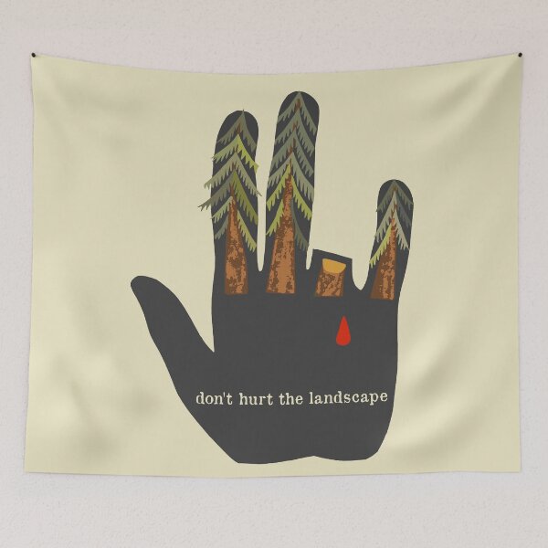 Item preview, Don't Hurt The Landscape Translated - Soviet Propaganda, Environmentalism, Climate Change designed and sold by SpaceDogLaika.