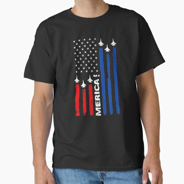 Item preview, Air Force US Veterans 4th of July T shirt - Merica Flag T-Shirt designed and sold by pannolinno.