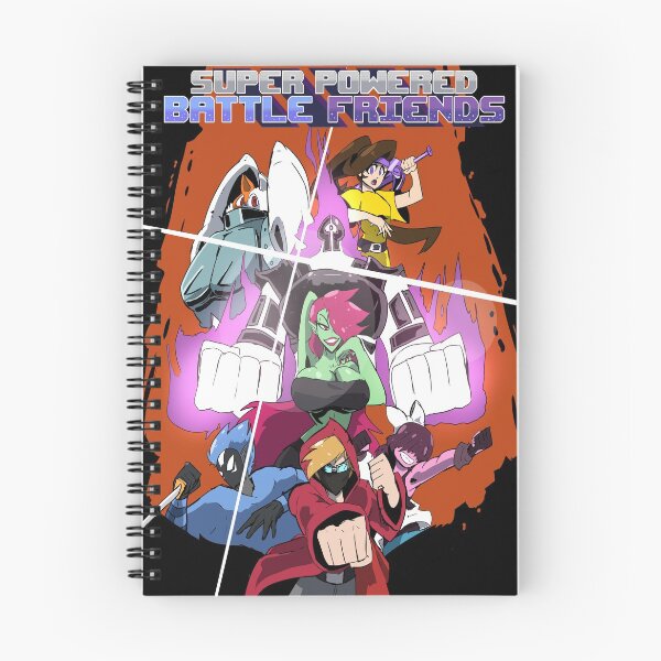 Item preview, Super Powered Battle Friends Poster designed and sold by mickemoose.