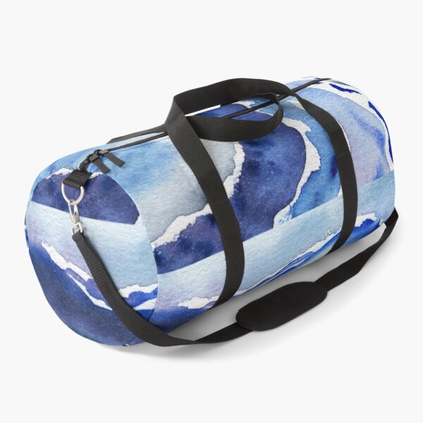 Item preview, Ultramarine And Sky Blue Organic Watercolor Sea Wave Beach Art II designed and sold by Irina Sztukowski.
