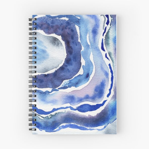 Item preview, Ultramarine And Sky Blue Organic Watercolor Sea Wave Beach Art III designed and sold by Irina Sztukowski.