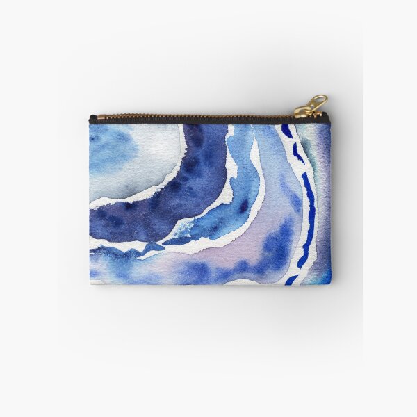 Item preview, Ultramarine And Sky Blue Organic Watercolor Sea Wave Beach Art III designed and sold by Irina Sztukowski.