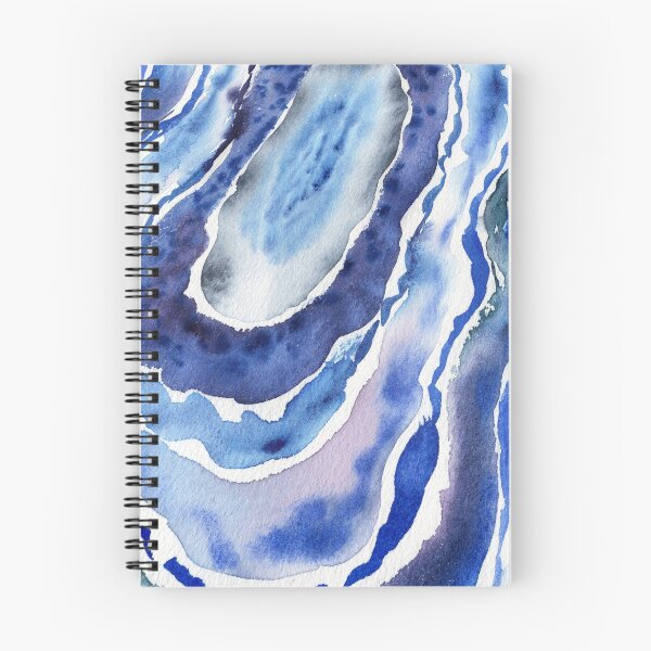 Item preview, Ultramarine And Sky Blue Organic Watercolor Sea Wave Beach Art V designed and sold by Irina Sztukowski.