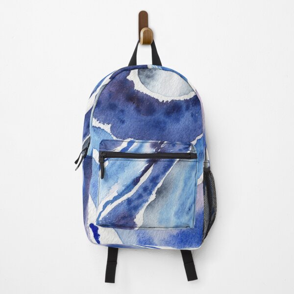 Item preview, Ultramarine And Sky Blue Organic Watercolor Sea Wave Beach Art V designed and sold by Irina Sztukowski.