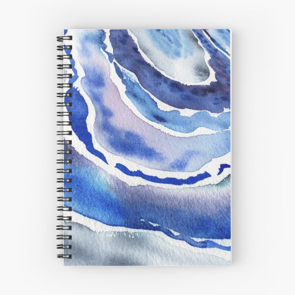 Item preview, Ultramarine And Sky Blue Organic Watercolor Sea Wave Beach Art VI designed and sold by Irina Sztukowski.