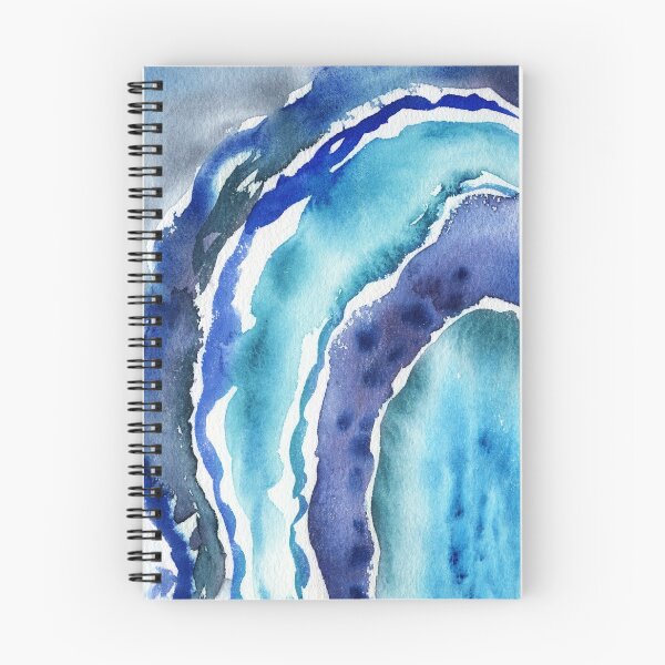 Item preview, Blue Lagoon Turquoise Sea Beach Ocean Wave Watercolor Abstract I designed and sold by Irina Sztukowski.