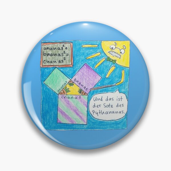 Item preview, Professor Ecksonne explains the Pythagorean theorem with a pineapple triangle designed and sold by Sanguinik.