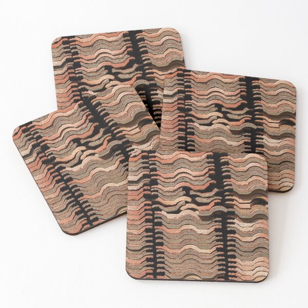 Item preview, Abstract shapes - roof tiles. Negative space as zipper. designed and sold by GreissDesign.