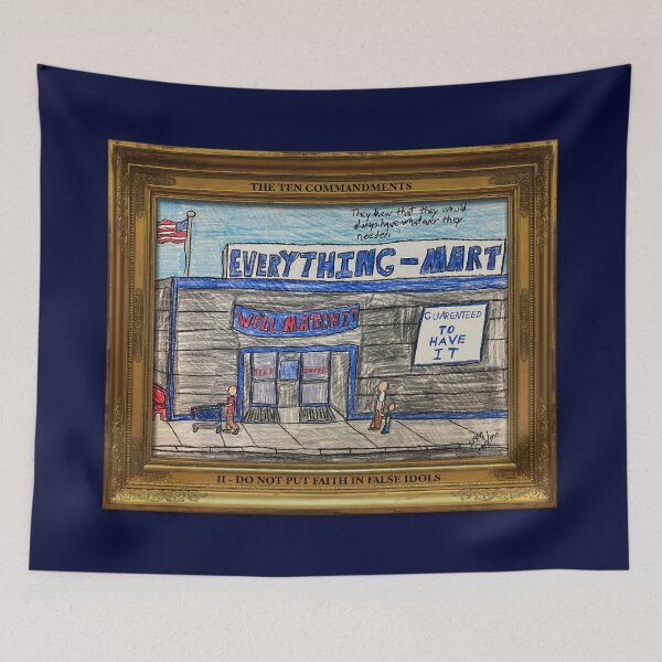 Item preview, 10 Commandments: (II) DO NOT PUT FAITH IN FALSE IDOLS  designed and sold by SAMGordonART.