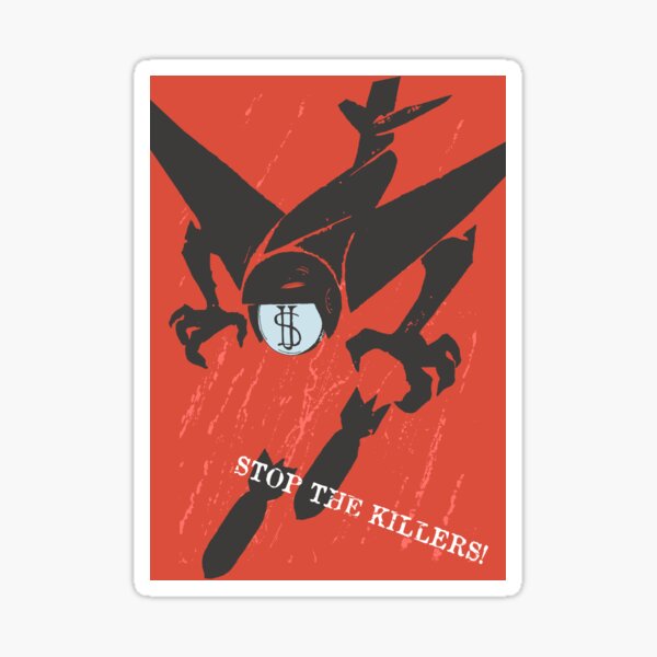 Artikel-Vorschau von Stoppt die Mörder! Übersetzt - Sowjetische Propaganda, Antikrieg, Antiimperialist, UdSSR, designt und verkauft von SpaceDogLaika.
