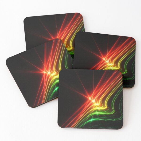 Item preview, Beautiful Abstract Pattern Of Colored Smooth Lines On A Black Background designed and sold by tatkhagata.