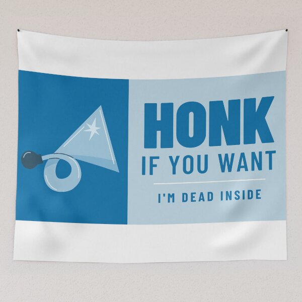 Item preview, Honk if you want, I'm dead inside - Car Bumper designed and sold by FallenFeline.