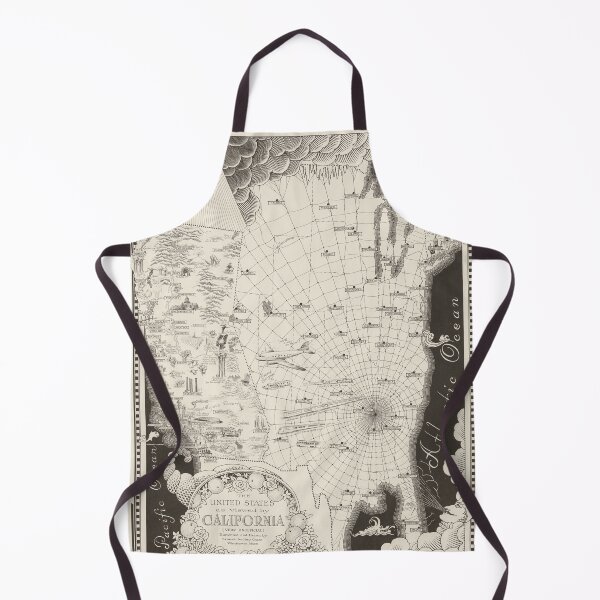 Item preview, 1940 Vintage Map of The United States as viewed by California designed and sold by Gin  Neko.