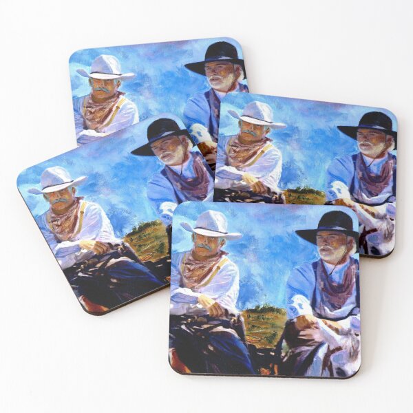 Item preview, Leaving Lonesome dove by Cowboy Artist peter nowell designed and sold by oldwestcowboy.