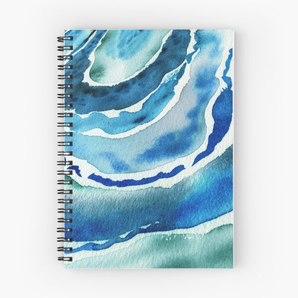 Item preview, Blue Lagoon Turquoise Teal Sea Beach Ocean Wave Watercolor Abstract V designed and sold by Irina Sztukowski.