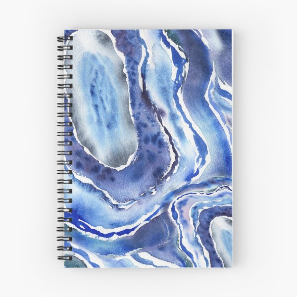 Item preview, Ultramarine And Sky Blue Organic Watercolor Sea Wave Beach Art VIII designed and sold by Irina Sztukowski.